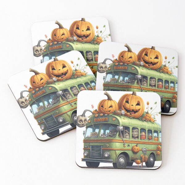 Item preview, Haunted Bus Halloween Cute Cartoon (Image 25/25) designed and sold by DigitalArtify.