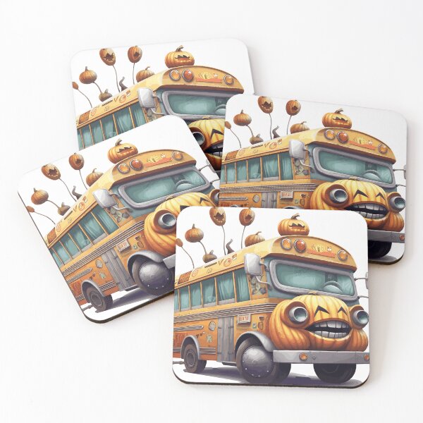 Item preview, Haunted Bus Halloween Cute Cartoon (Image 22/25) designed and sold by DigitalArtify.