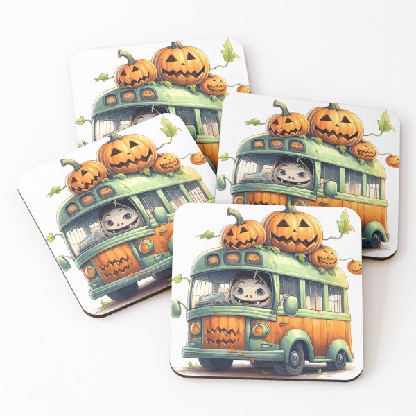 Item preview, Haunted Bus Halloween Cute Cartoon (Image 4/25) designed and sold by DigitalArtify.