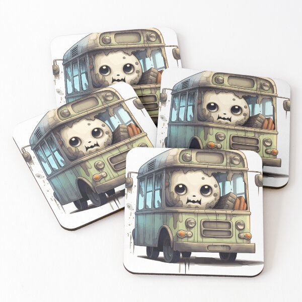 Item preview, Haunted Bus Halloween Cute Cartoon (Image 5/25) designed and sold by DigitalArtify.