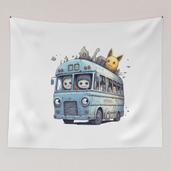 Item preview, Haunted Bus Halloween Cute Cartoon (Image 17/25) designed and sold by DigitalArtify.
