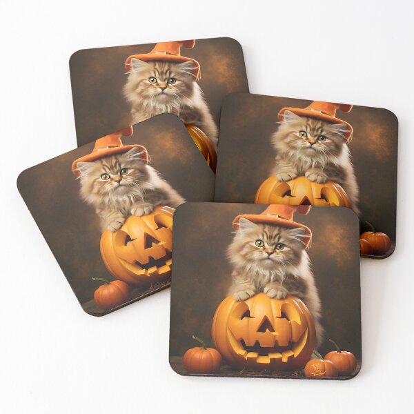 Item preview, Witching Whiskers: Paws and Pumpkins designed and sold by CraftFusionArt.