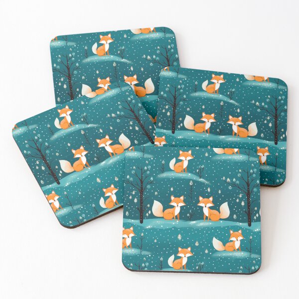 Artikelvorschau, Winterfuchs Holzdruck entworfen und verkauft von FoxTreeDesign.