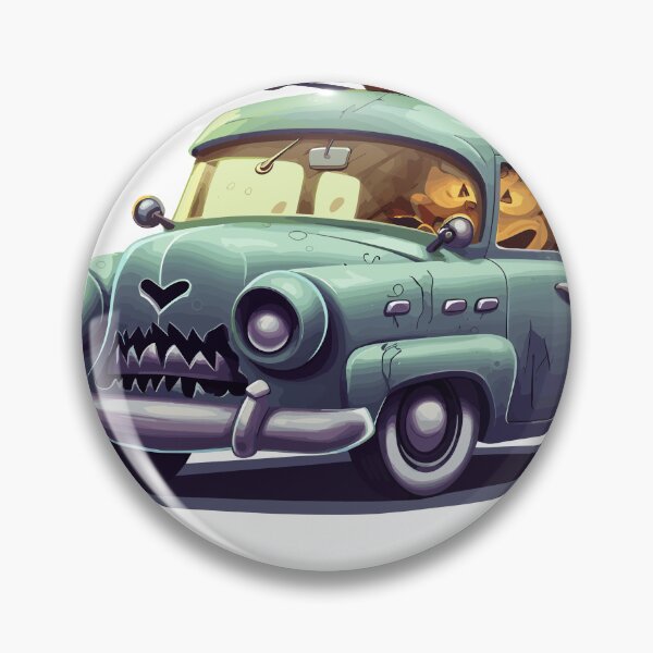 Item preview, Caricatura linda de Halloween de coche embrujado (Imagen 3/27) designed and sold by DigitalArtify.