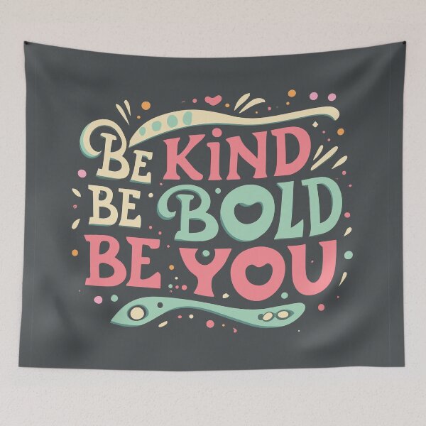 Item preview, Inspirational Typography Shirt: Be Kind, Be Bold, Be You designed and sold by TrendyArtInk.