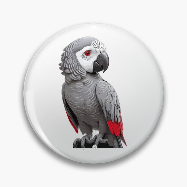 Item preview, African Grey Parrot Stickers designed and sold by Sesame1195.