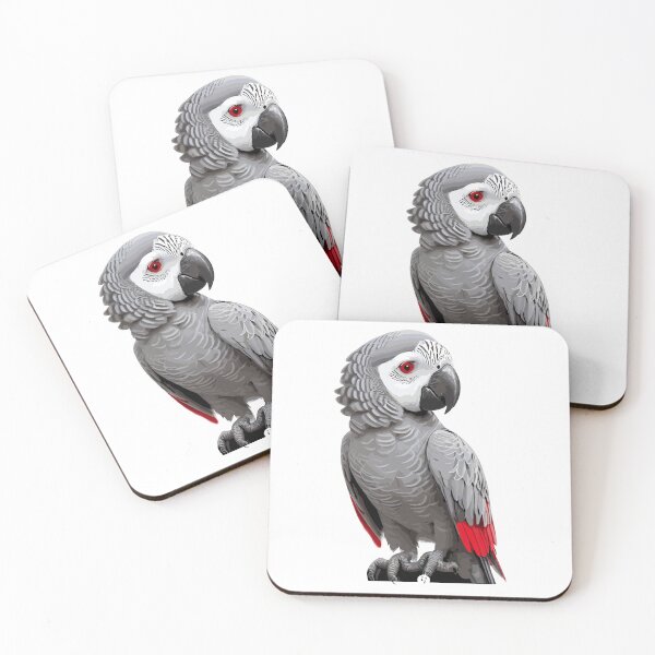 Item preview, African Grey Parrot Stickers designed and sold by Sesame1195.