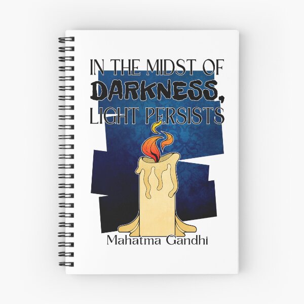 Item preview, Mahatma Gandhi Light and Darkness Quote Stop War designed and sold by ObsidianDaz.