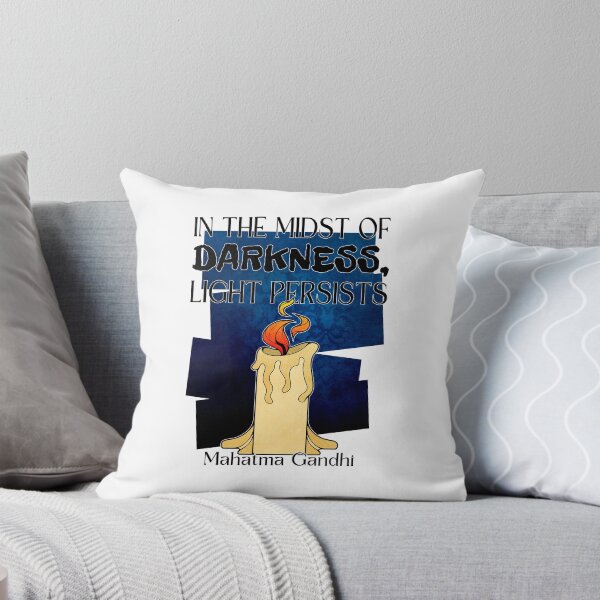 Item preview, Mahatma Gandhi Light and Darkness Quote Stop War designed and sold by ObsidianDaz.