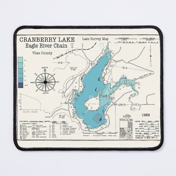 Item preview, Cranberry Lake WI Vilas and Oneida Counties designed and sold by Jean Plout.