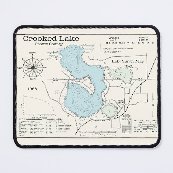 Item preview, Crooked Lake WI Oconto County designed and sold by Jean Plout.