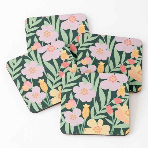 Item preview, delicate flowers light yellow backround designed and sold by asbno19.
