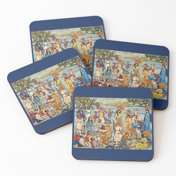 Item preview, A Gathering At The Beach 1915, Maurice Brazil Prendergast designed and sold by RocketshipRetro.