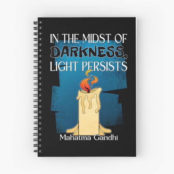 Item preview, Mahatma Gandhi Light and Darkness Quote Stop War designed and sold by ObsidianDaz.