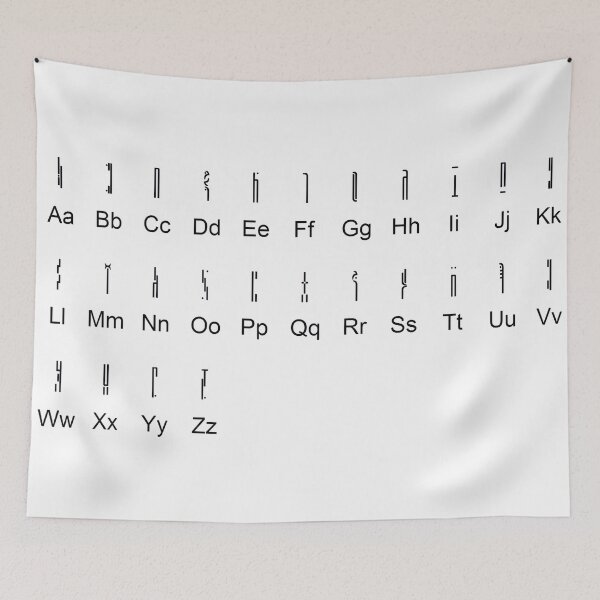 Item preview, wraith alphabet Stargate atlantis  designed and sold by ricemann.