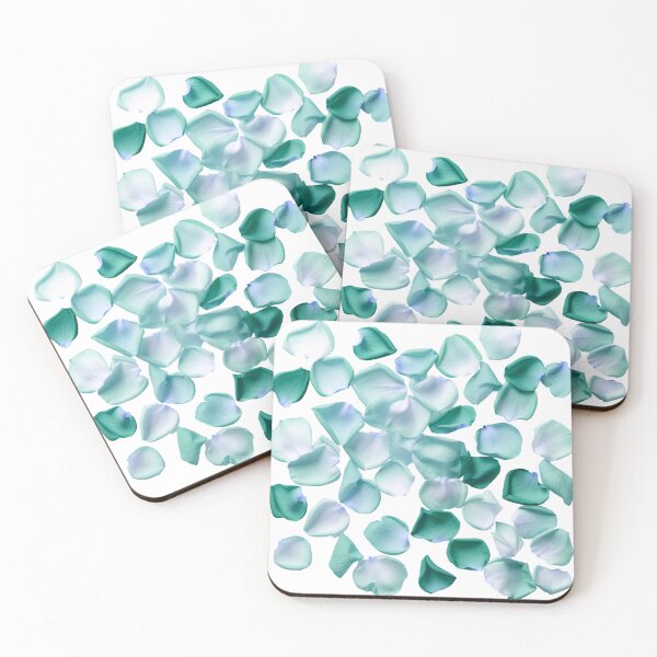 Item preview, Bluegreen rose petals designed and sold by coloryourwings.
