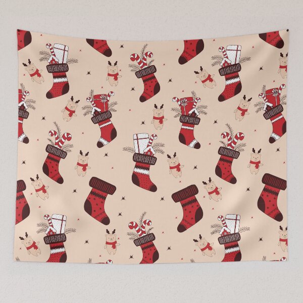 Item preview, Holiday Socks with Treats designed and sold by ArtByKattie.