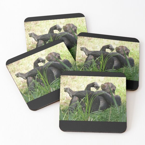 Item preview, Chimpanzee Laying On The Grass designed and sold by TheAnimalZ00.