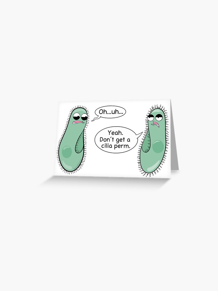 Thumbnail 1 of 2, Greeting Card, Cilia Perm designed and sold by amoebasisters.