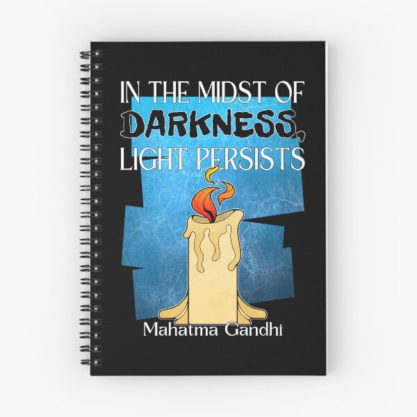 Item preview, Mahatma Gandhi Light and Darkness Quote Stop War designed and sold by ObsidianDaz.