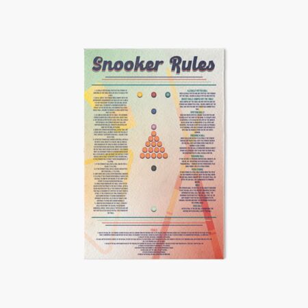 8-ball rules poster Art Board Print for Sale by Courtney Nicholls