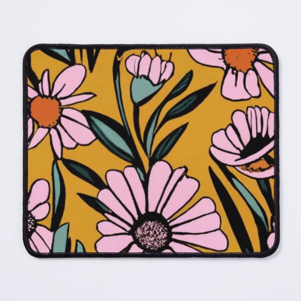 Item preview, delicate flowers light yellow backround designed and sold by asbno19.