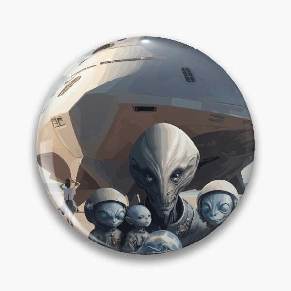 Item preview,   Aliens Land on Earth - Are Aliens Among Us? designed and sold by AleksKos.