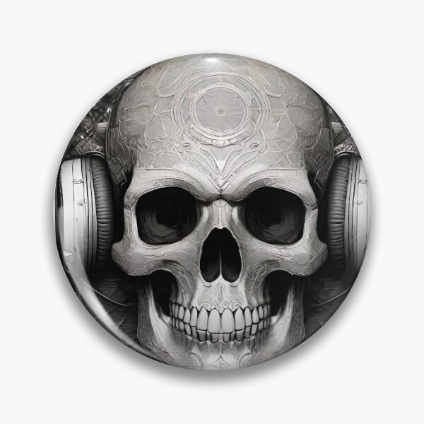 Item preview, DJ Skull designed and sold by Psy-Dye-AI.