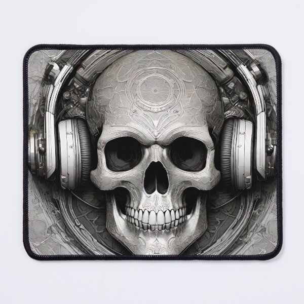 Item preview, DJ Skull designed and sold by Psy-Dye-AI.