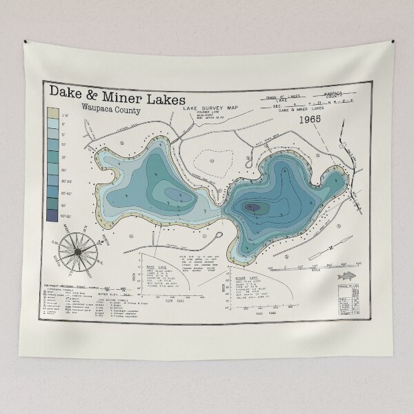 Item preview, Drake and Miner Lake WI Waupaca County designed and sold by Jean Plout.