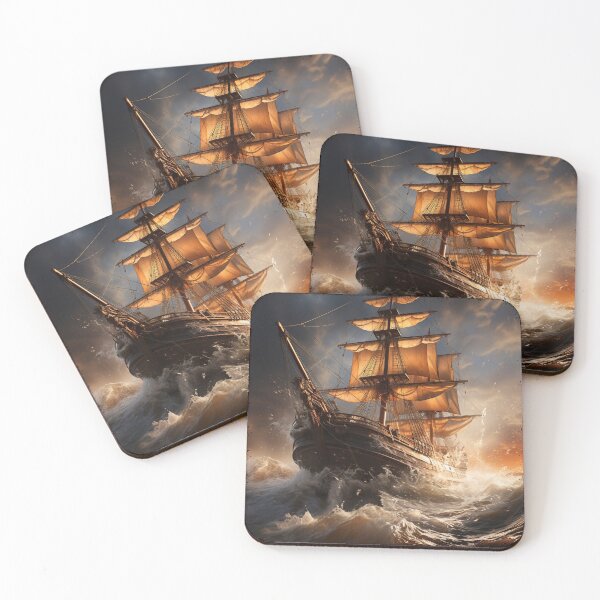 Item preview, Ship painting between storms designed and sold by Josefbaillo.