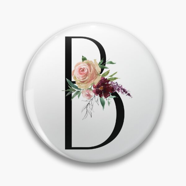 Artikelvorschau, B - Buchstabe mit Blumenverzierung entworfen und verkauft von MimiKoo.