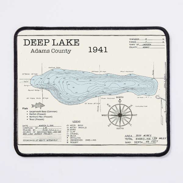 Item preview, Deep Lake WI Adams County designed and sold by Jean Plout.