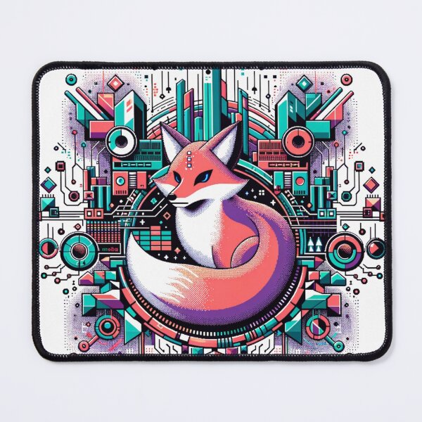 Item preview, Foxy Future - 8-Bit Futuristic Fox designed and sold by PixelPunkster.