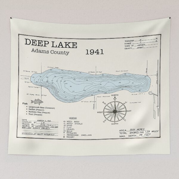 Item preview, Deep Lake WI Adams County designed and sold by Jean Plout.