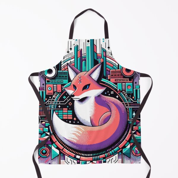 Item preview, Foxy Future - 8-Bit Futuristic Fox designed and sold by PixelPunkster.