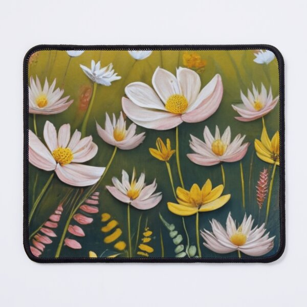Item preview, delicate flowers light yellow backround designed and sold by asbno19.