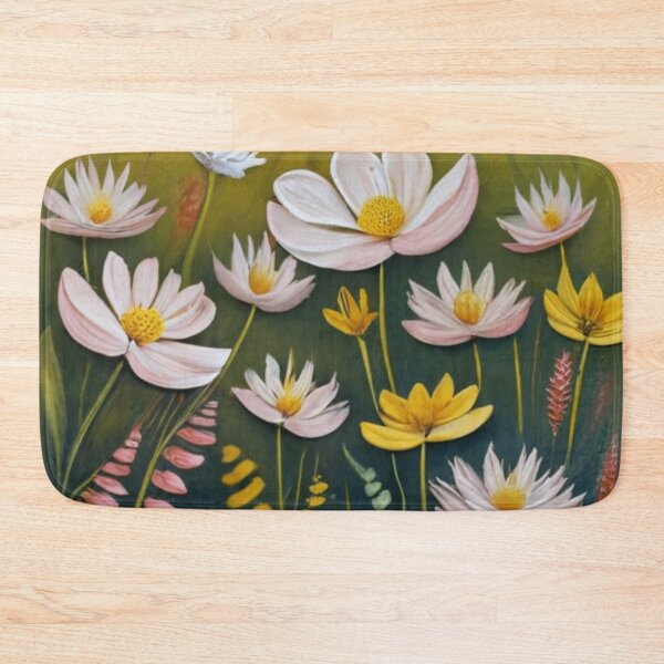 Item preview, delicate flowers light yellow backround designed and sold by asbno19.