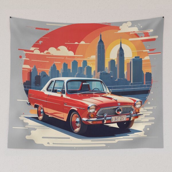 Item preview, 005 Classic Car in New York Street designed and sold by Alexis Art Collection.