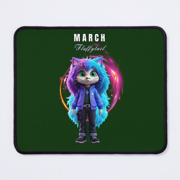 Item preview, March: Fluffytail, Meow-sions Unpaw-sible Cat-lendar 2024, Secret Agent Cat-tivities designed and sold by RvinJo8.