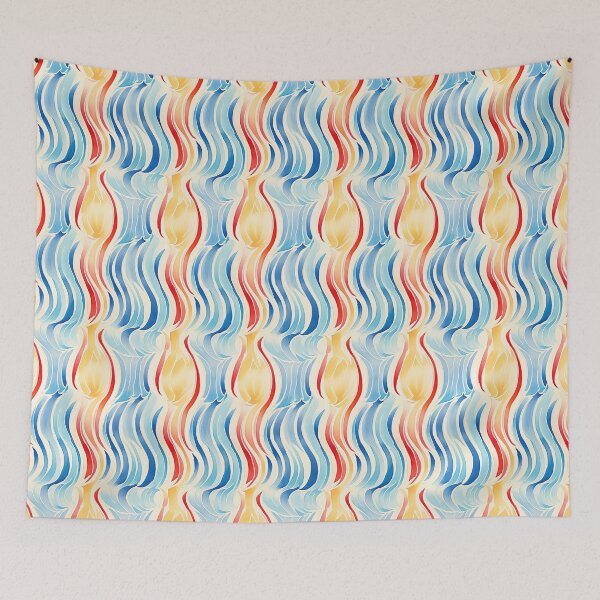 Item preview, Colorful wave seamless pattern 02 designed and sold by Phumtanis66.