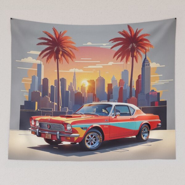 Item preview, 006 Classic Car in New York Street designed and sold by Alexis Art Collection.
