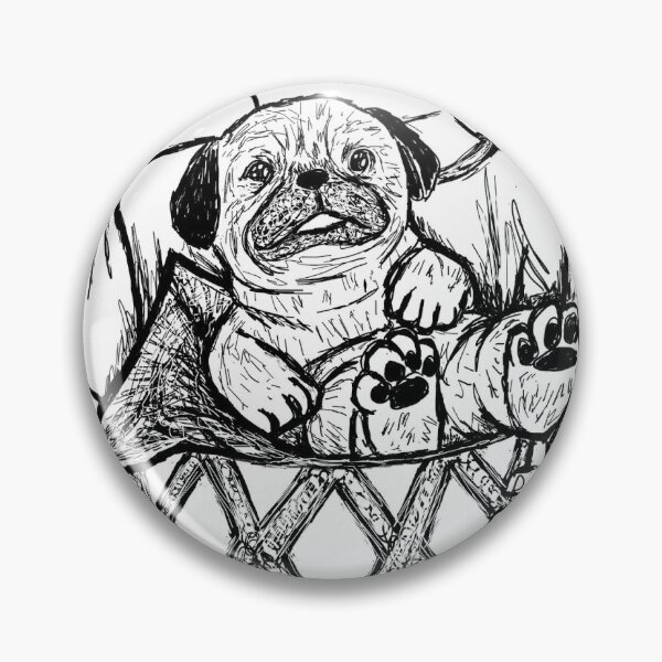 Item preview, Pug in a Mug designed and sold by Lora Sager.