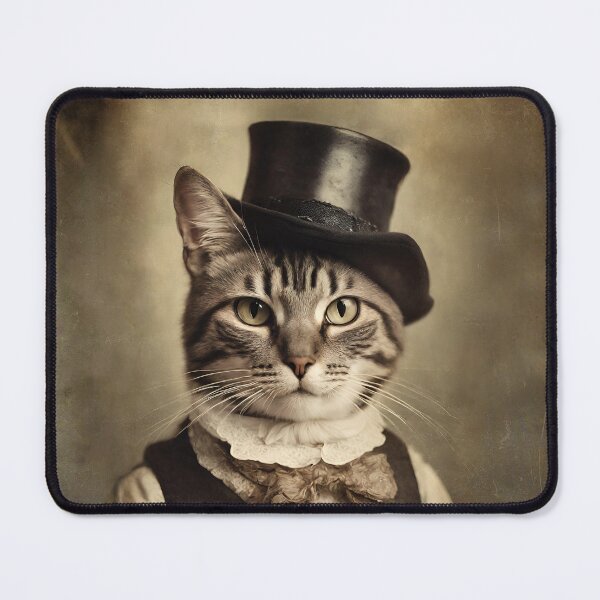 Item preview, Victorian Cats Portrait Artistic Gift Fashion Cats Style  designed and sold by popanato.