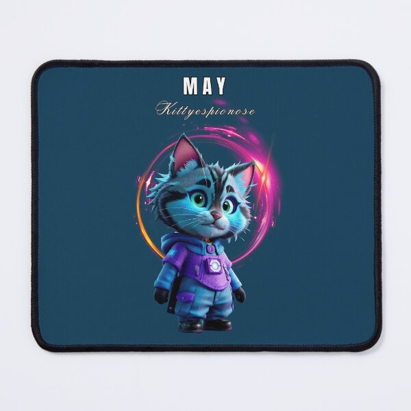 Item preview, May: Kittyespionose, Meow-sionaw-sible Cat-lendar 2024, Secret Agent Cat-tivities designed and sold by PING 999 STUDIO.