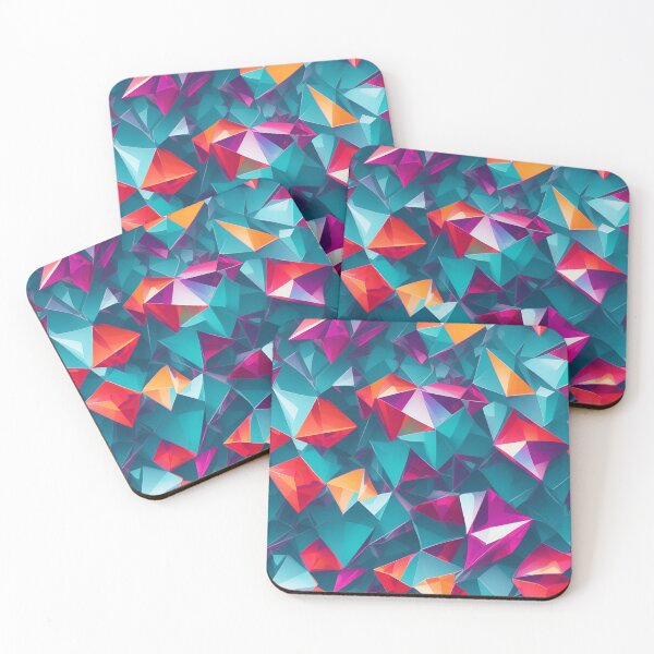 Item preview, Crystal Cascade: Colorful Gemstone Mosaic Print designed and sold by ArtShedUK.