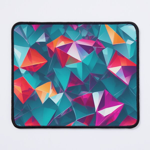 Item preview, Crystal Cascade: Colorful Gemstone Mosaic Print designed and sold by ArtShedUK.