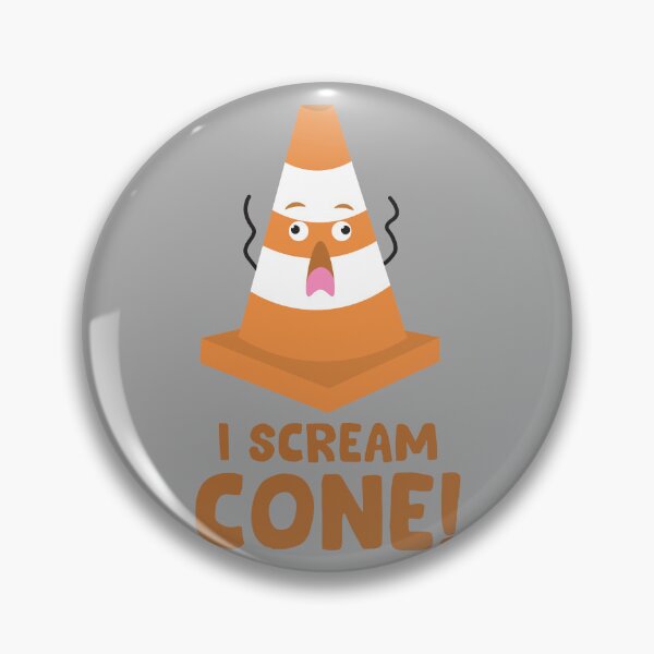 Item preview, I Scream Cone Traffic Cone cute vector design designed and sold by BahayProduction.