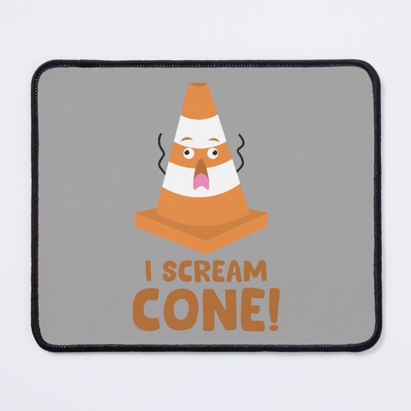 Item preview, I Scream Cone Traffic Cone cute vector design designed and sold by BahayProduction.