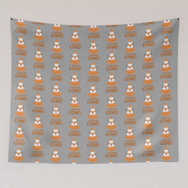 Item preview, I Scream Cone Traffic Cone cute vector design designed and sold by BahayProduction.